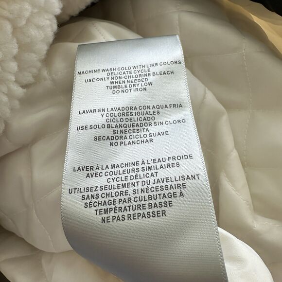 LEVI’s Strauss M Faux Shearling Quilted Parka NWOT Being - Picture 6 of 15